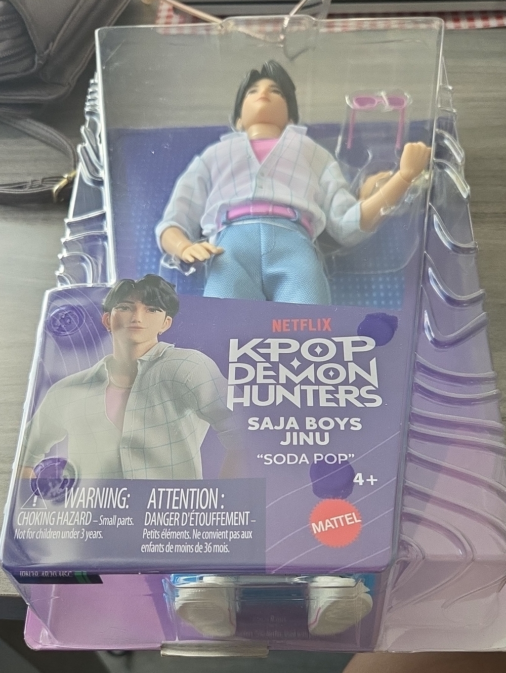 Netflix K-Pop Demon Hunters Saja Boys Jinu Doll - Purple, Pink & Blue